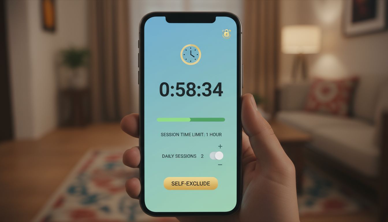 How to set time limits for responsible play in India